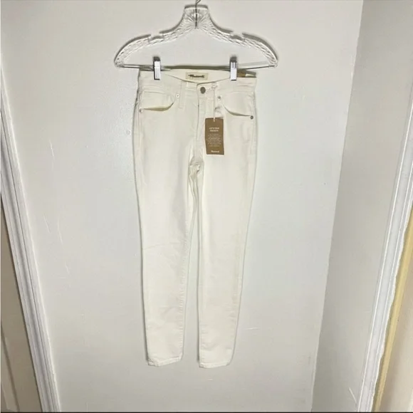 NWT Madewell High Rise Skinny Jeans. Size 23. White. - Picture 2 of 4